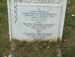 Atkinson Family Headstone - Morden Cemetery.