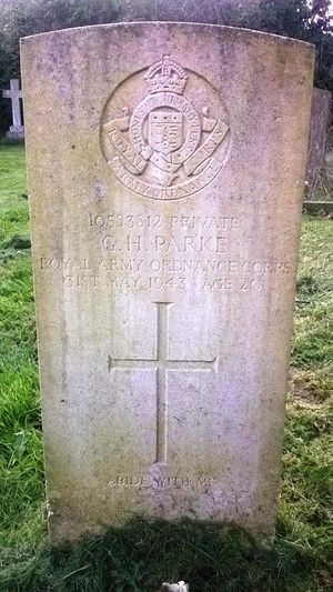 Pte George Herbert Parke - CWGC headstone