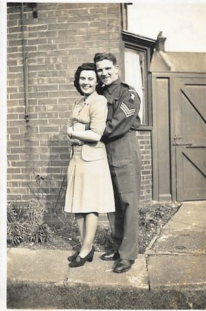 Sgt B H Anderson on honeymoon 12/2/1944