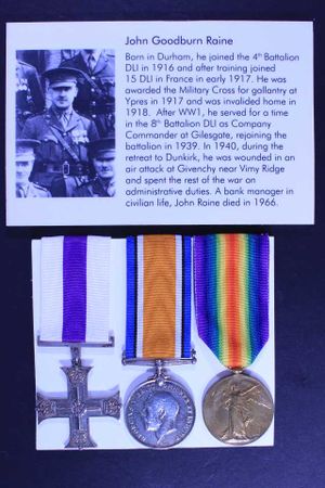 Record card and medals from The DLI Medal Collection.