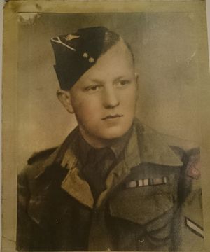 Harry Lodge as L/Cpl with East Yorks.
