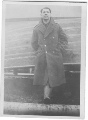 Private Tommy Sallis at Akranes, Iceland.