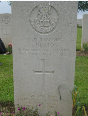 Frank Heaton CWGC headstone
