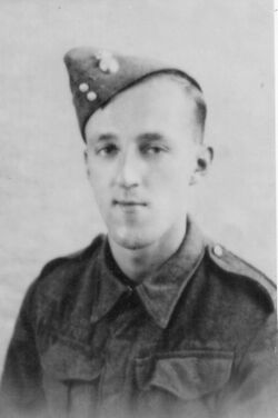 Private Arthur Joseph CONWAY, while serving with the Royal Northumberland Fusiliers in 1940.