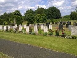 CWGC area - Buxton Cemetery.