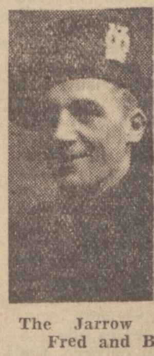 Private Fred Durlong 1st Tyneside Scottish.