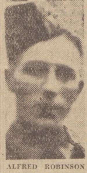 Private Alfred Robinson 1st Tyneside Scottish.
