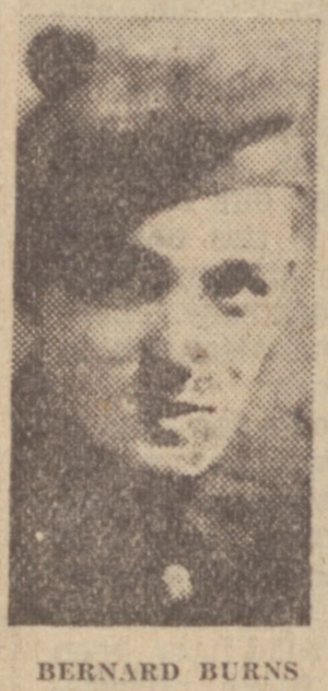 Private Bernard Burns, 1st Tyneside Scottish